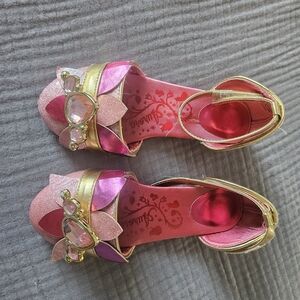 Enchanting Pink and Gold Kids Shoes